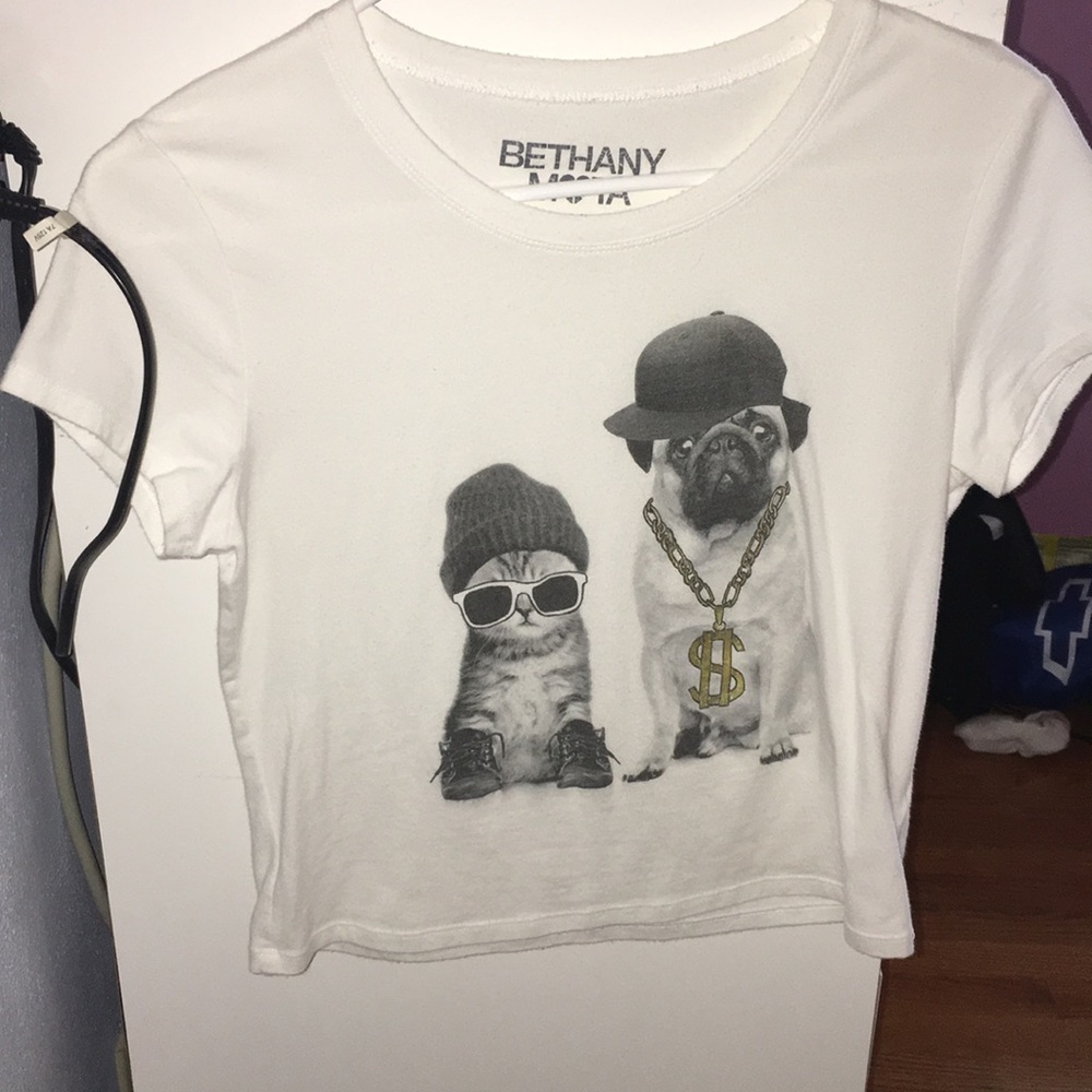 Bethany Mota Dog and Cat crop top